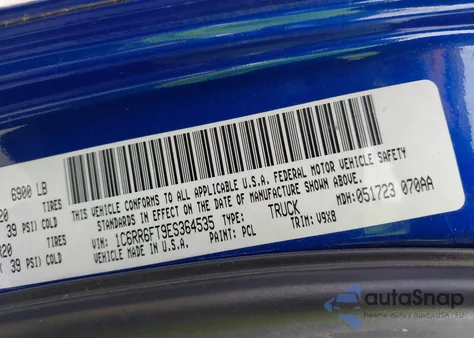 2014 Ram 1500 Express from USA, damaged, VIN 1C6RR6FT9ES364535